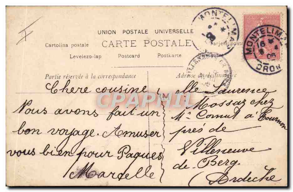 CPA Enfant Arc Fleche Amour de Paques  — Rückseite