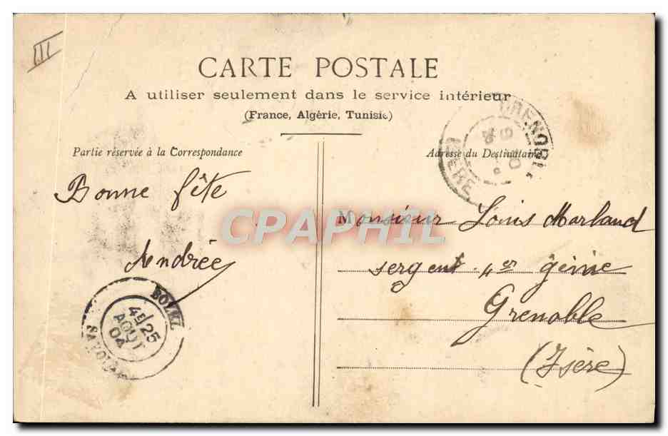CPA Fantaisie Arc Fleche Enfant Ange — Rückseite