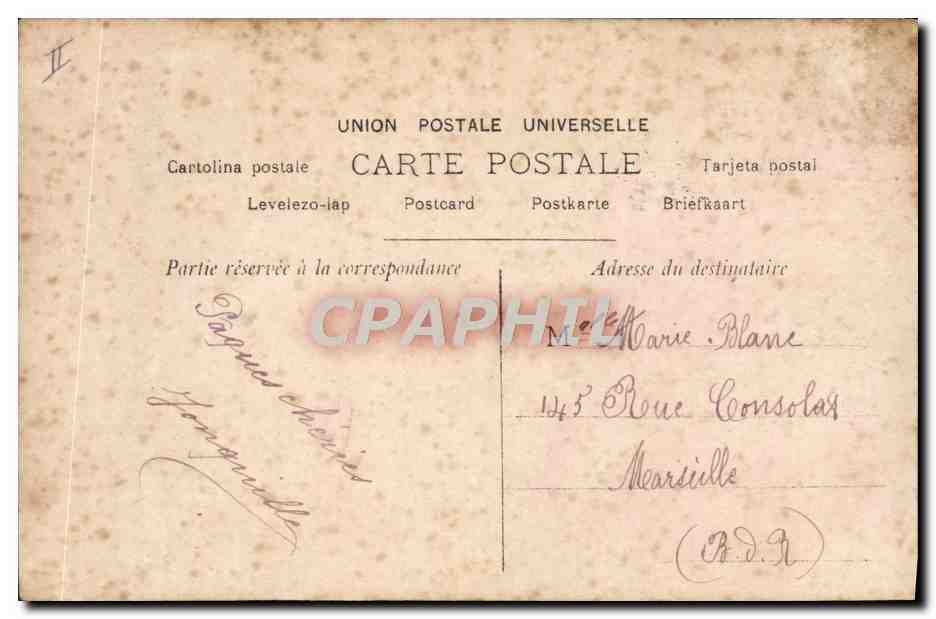 CPA Enfant Arc Fleche Amour de Paques Ange — Rückseite