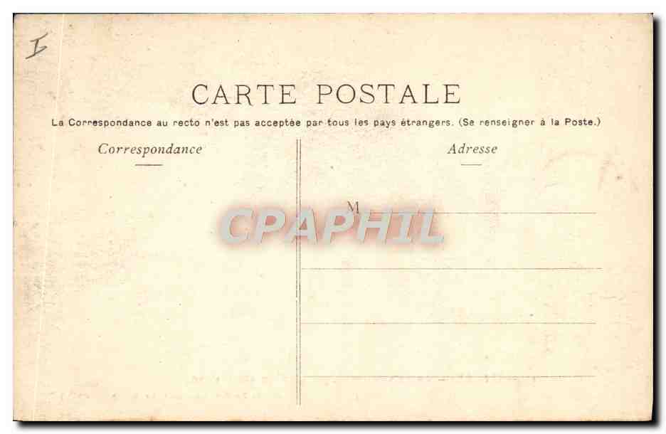 CPA Calais un coin du parc Du cote du Tir a l'arc — Rückseite