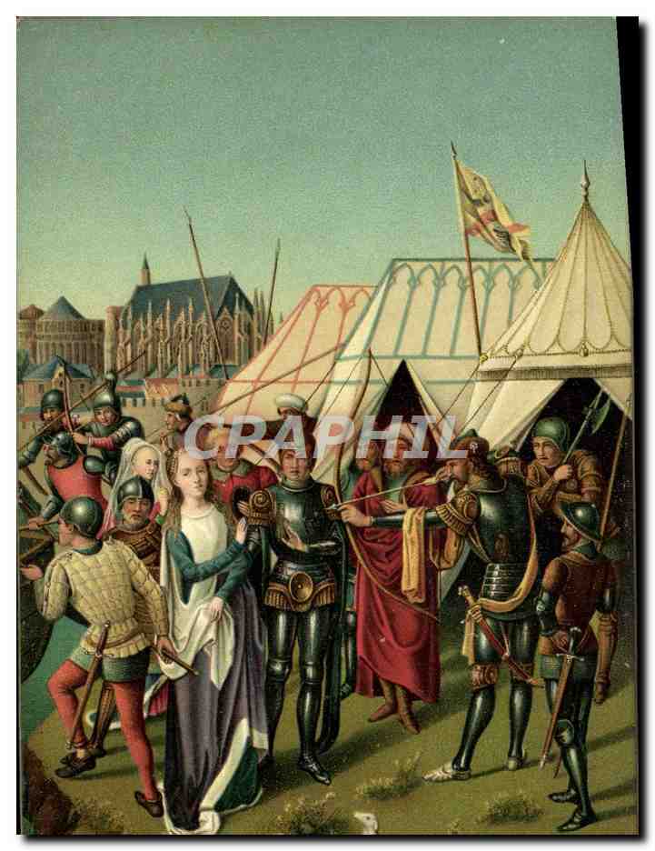 CPA Hans Memling Chasse de Ste Ursule Bruges Tir a l'arc