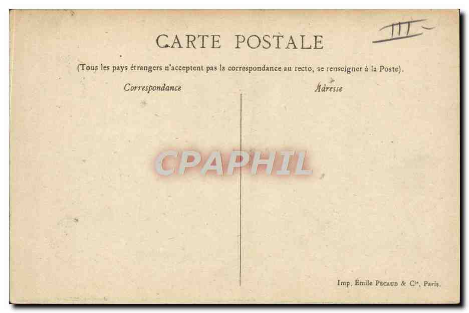 Course à pied de 110 m Haies — Les Sports — Éditeur : Émile Pécaud & Cie, Paris — Verso