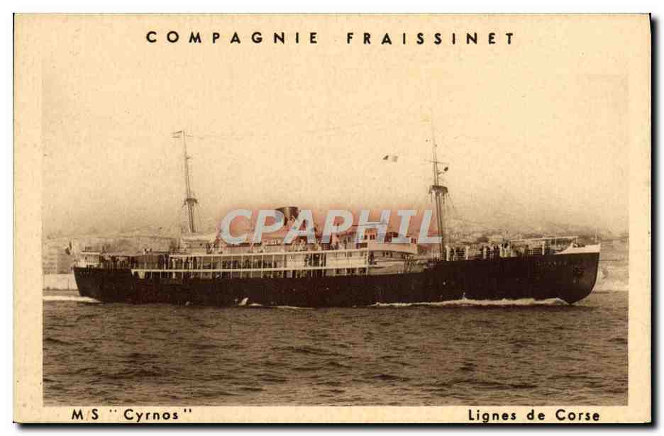 M/S "Cytnos" — navire de la Compagnie Fraissinet, Lignes de Corse