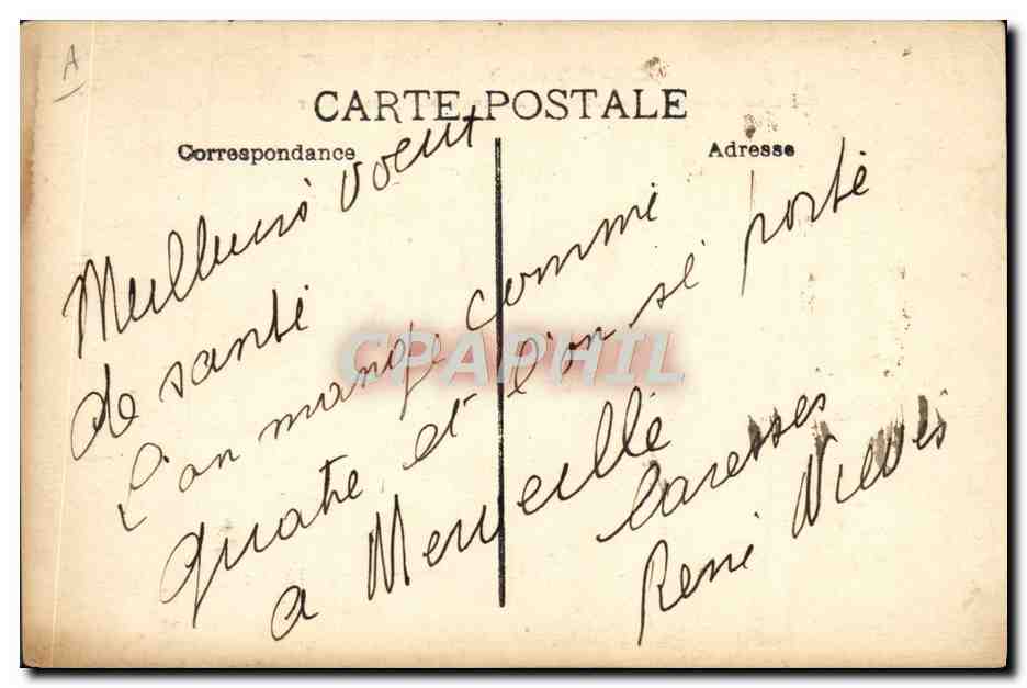 Chantilly — Paquebot des Messageries Maritimes par grosse mer — éditeur non visible — Verso