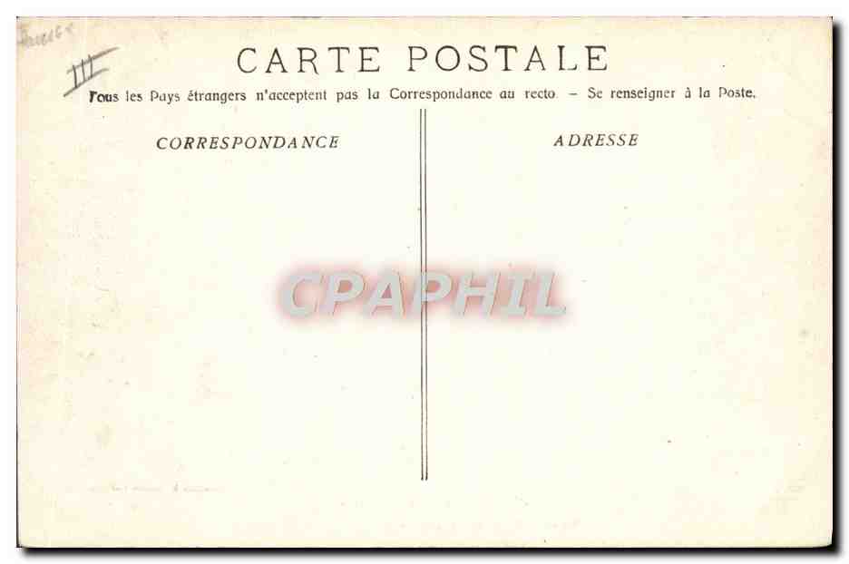 CPA Bateau La Ville de la Ciotat par grosse mer  — Verso