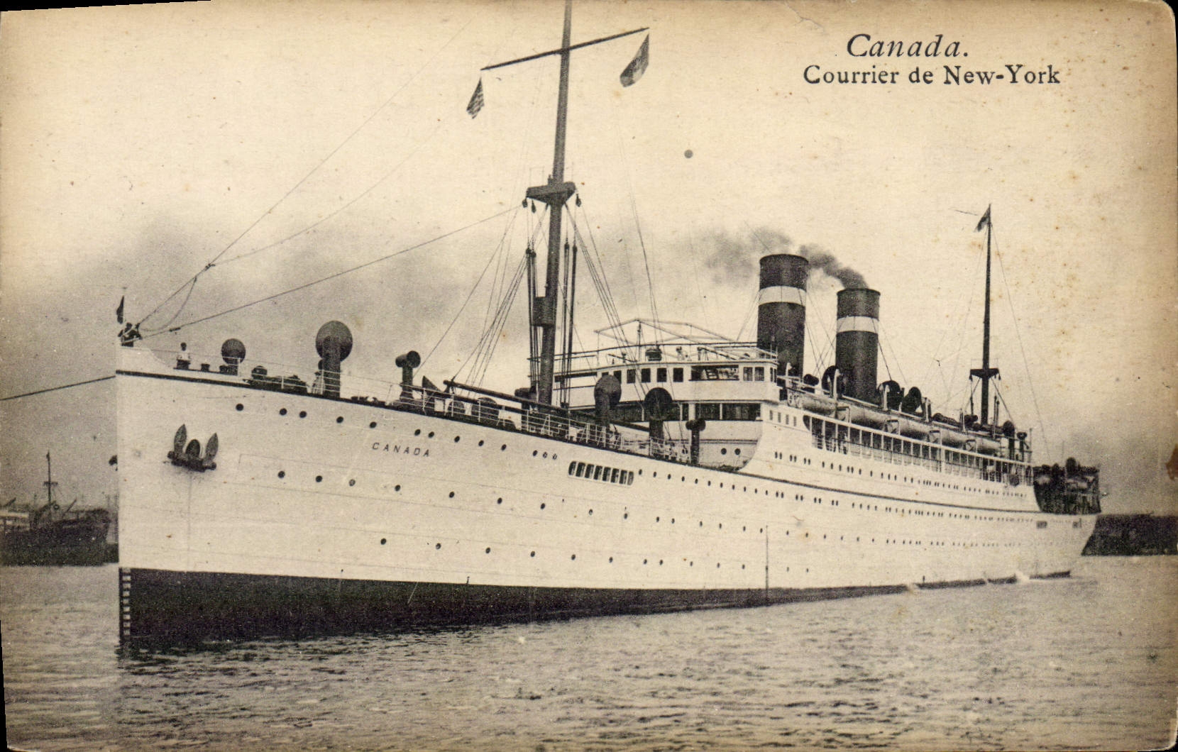 CPA Bateau Canada Courrier de New York