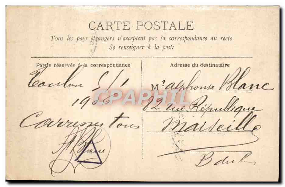 CPA Fantaisie Enfant — Verso