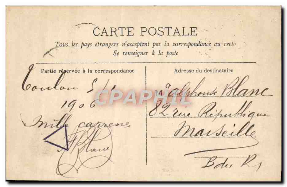 CPA Fantaisie Enfant — Verso