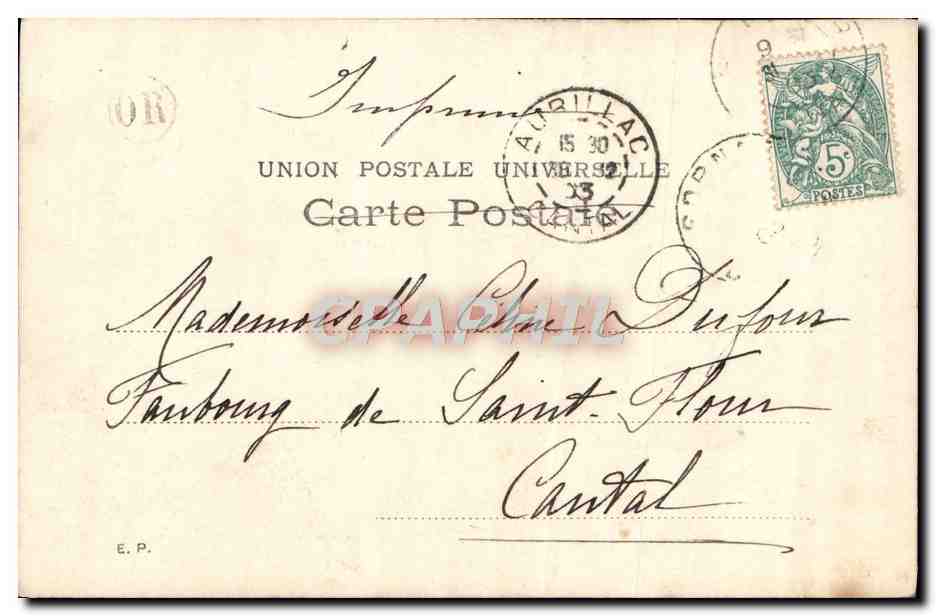 CPA Fantaisie L'adoption Enfant  — Rückseite