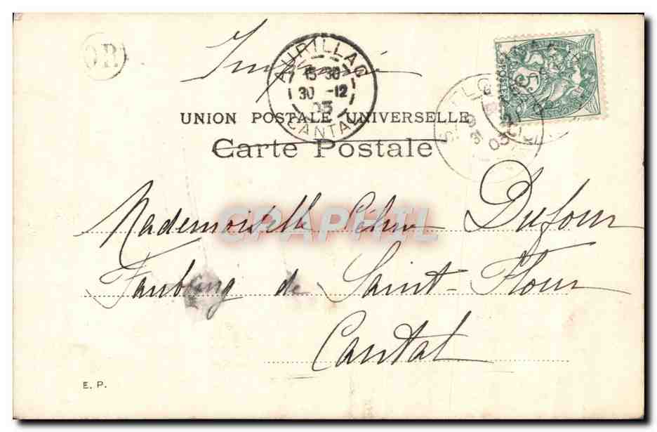 CPA Fantaisie L'adoption Enfant  — Rückseite