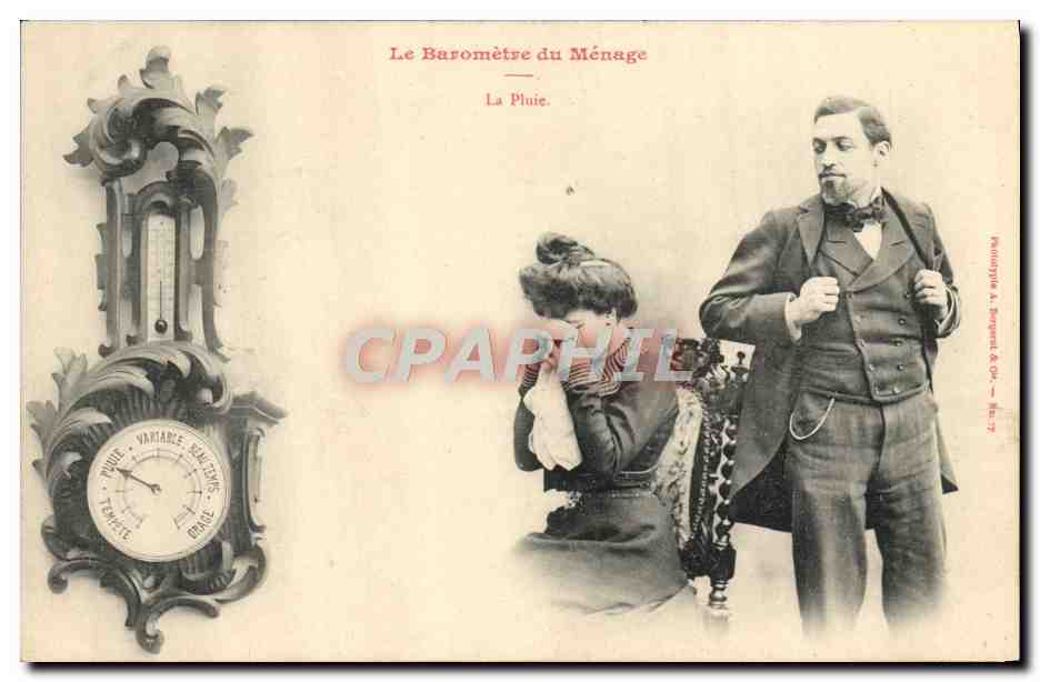 Le Baromètre du Ménage — La Pluie. — Palamypia A. Bongert & Cie — N° 17
