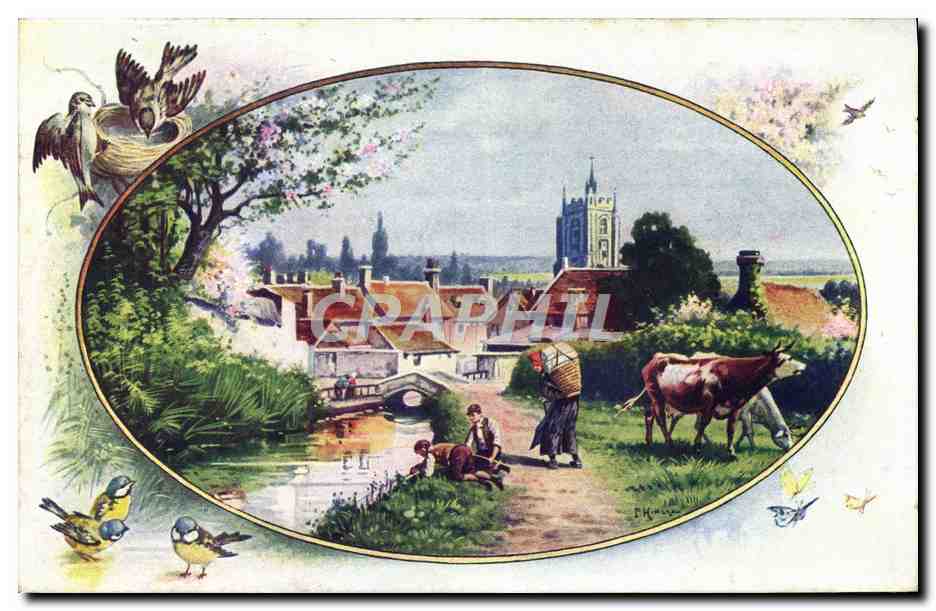 CPA Fantaisie Illustrateur Paysage par Hingre