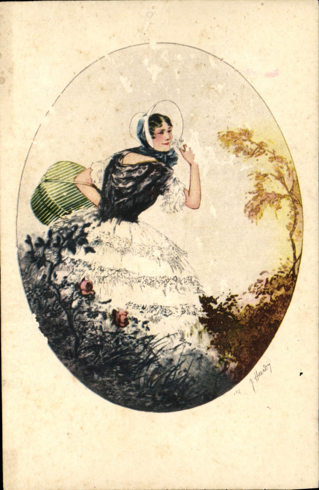 CPA Fantaisie Illustrateur Femme