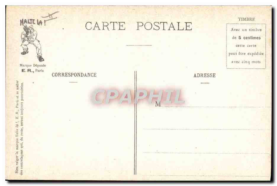 Le Train de 10 h. 3. — Scènes militaires — E.R., Paris, n° 14877 — Reverso