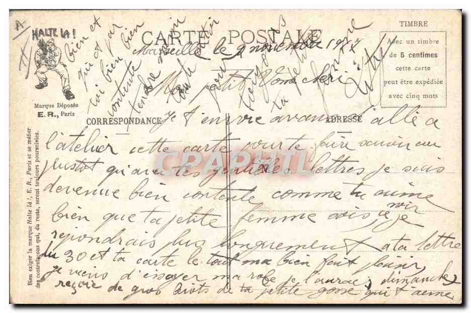 CPA Militaria En escadre Maniement d'armes mouvemente Marins — Rückseite