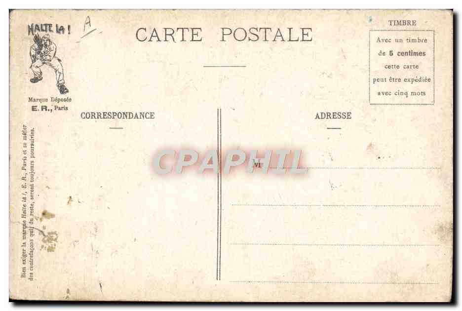 CPA Militaria Grand fourbissage avant d'aller a terre — Rückseite