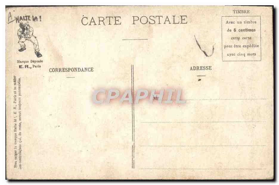 CPA Militaria A la manoeuvre de l'amarre Doucement garcons  — Rückseite
