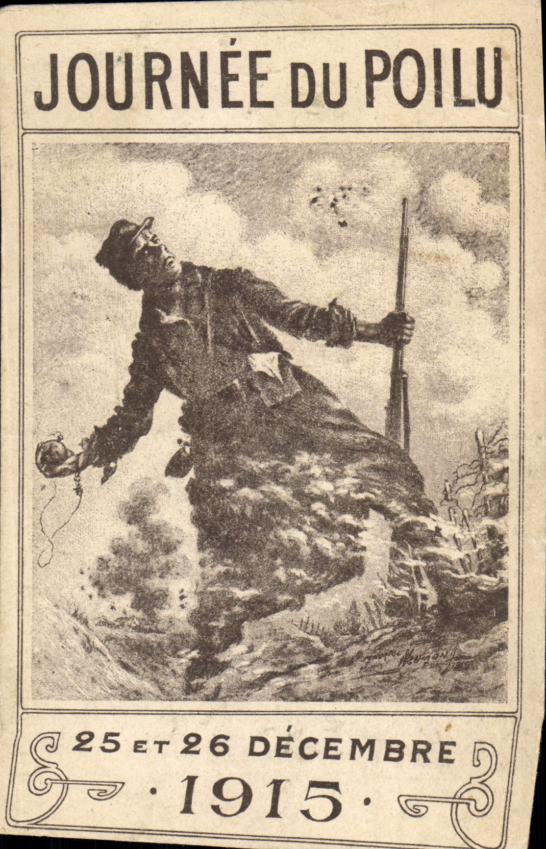 CPA Militaria Journee du Poilu 25 et 26 decembre 1915