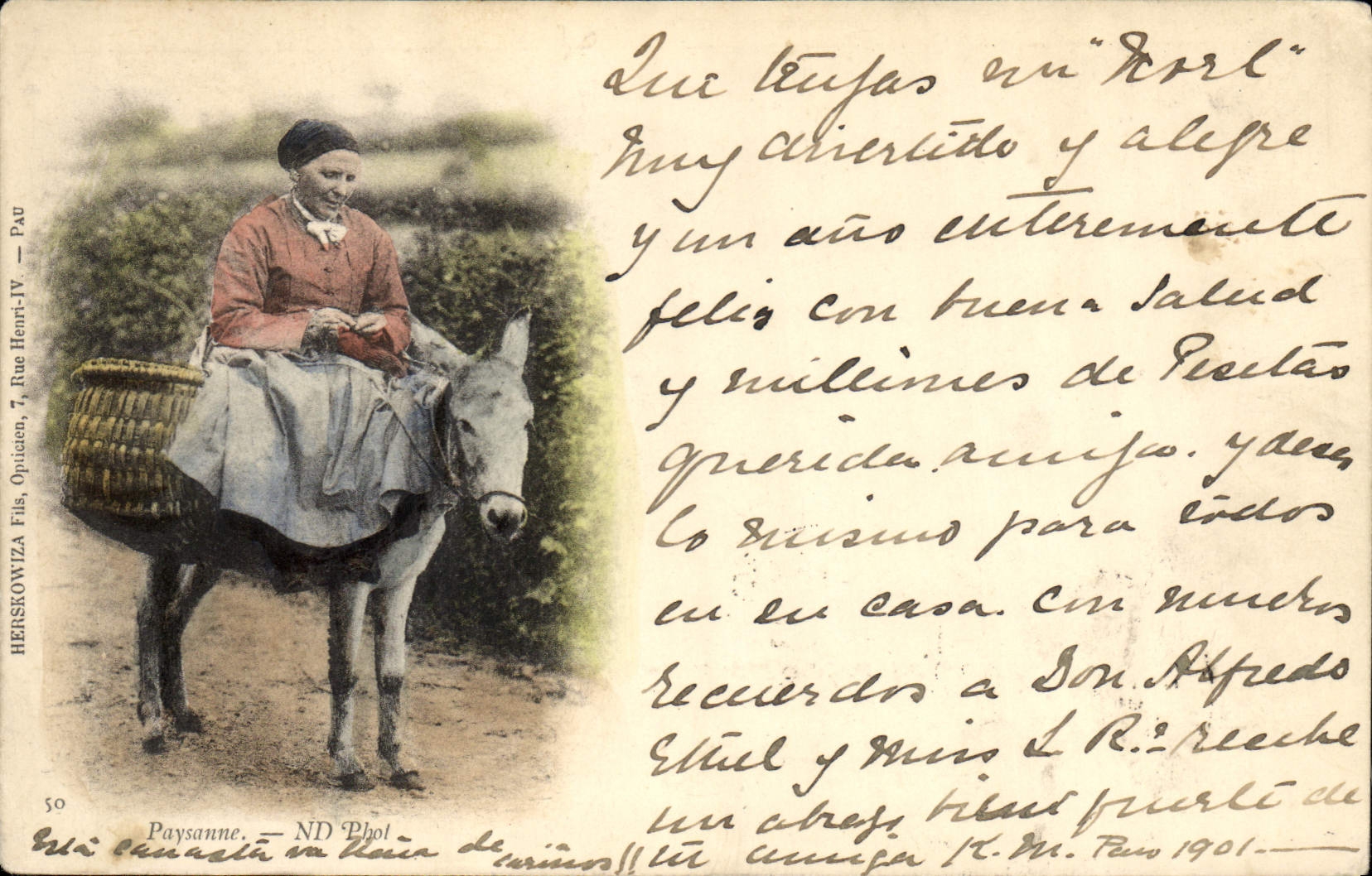 CPA Folklore Femme Paysanne 