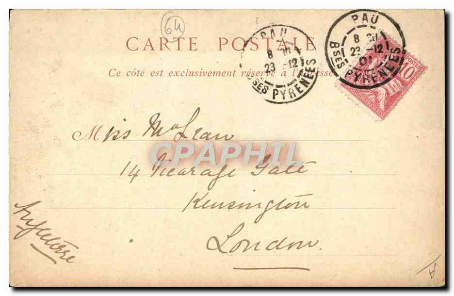 CPA Folklore Femme Paysanne  — Verso