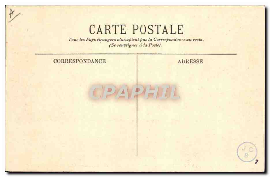 CPA Folklore Paysanne allant au marche Ane Mule — Verso