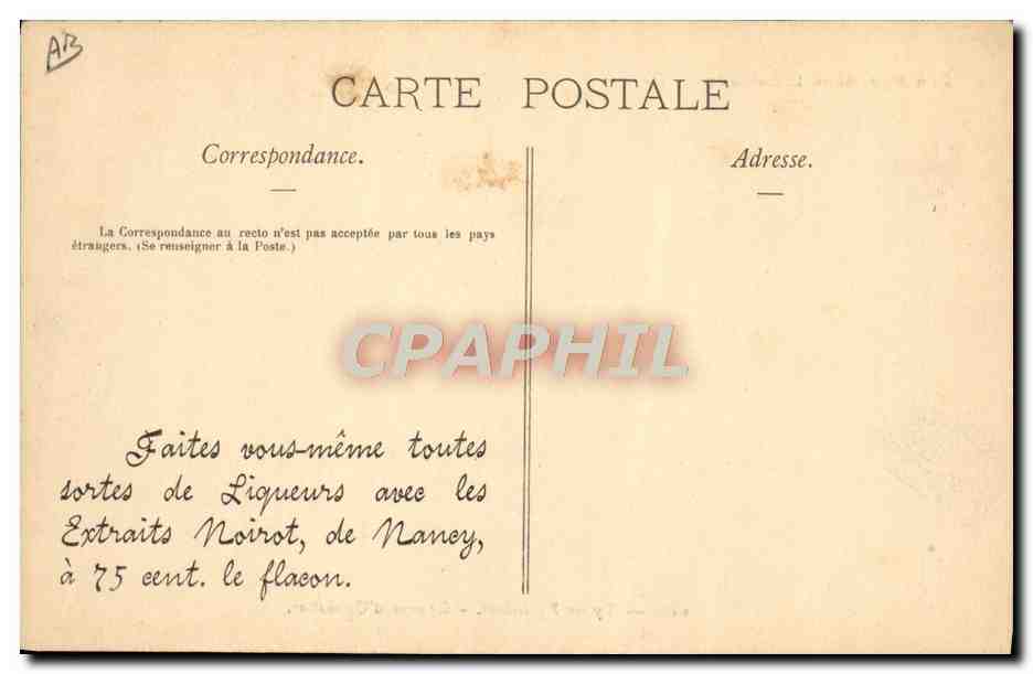 CPA Folklore Pyrenees Groupe d'Ossaloises  — Verso