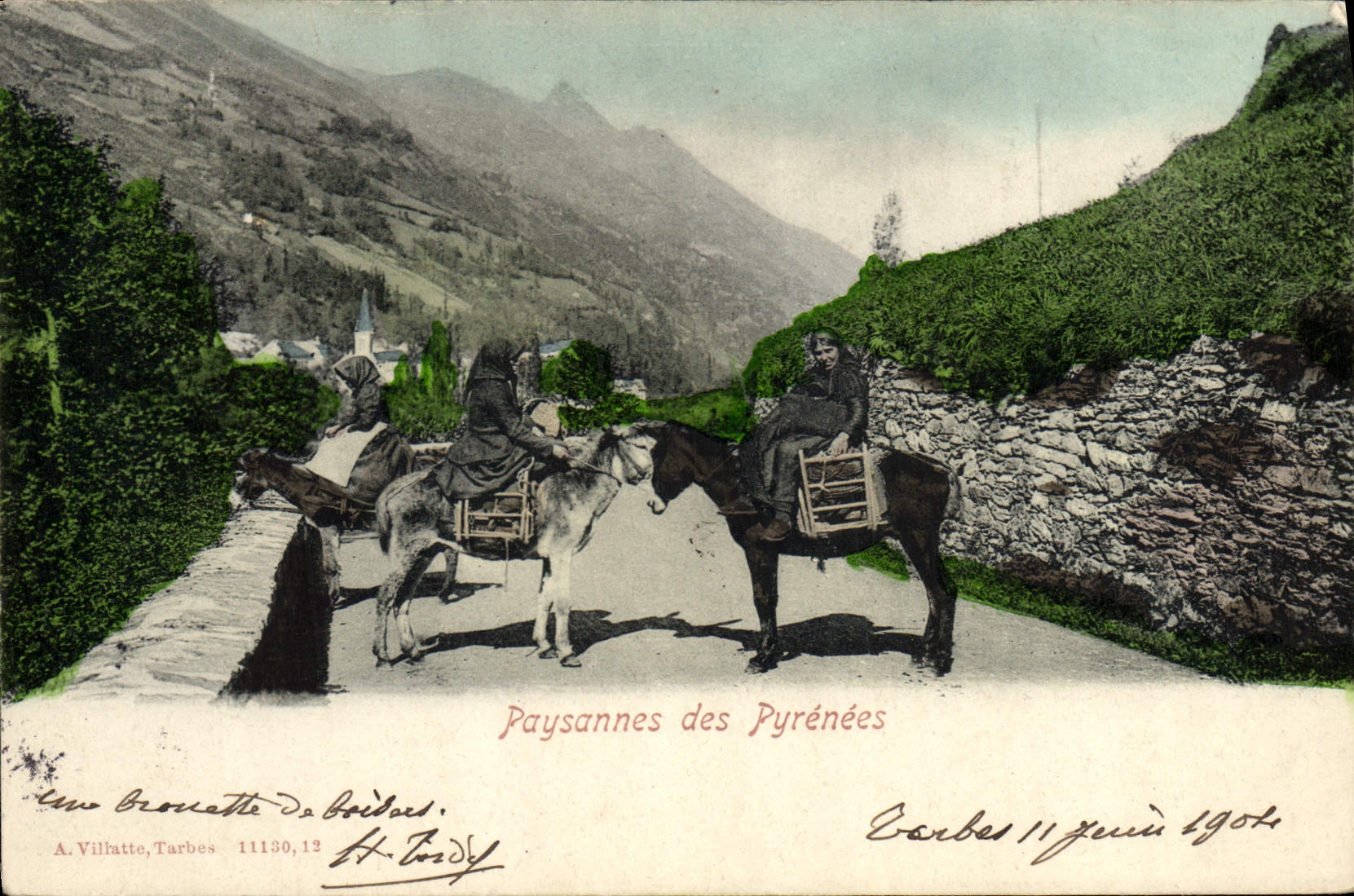 CPA Folklore Paysannes des Pyrenees 