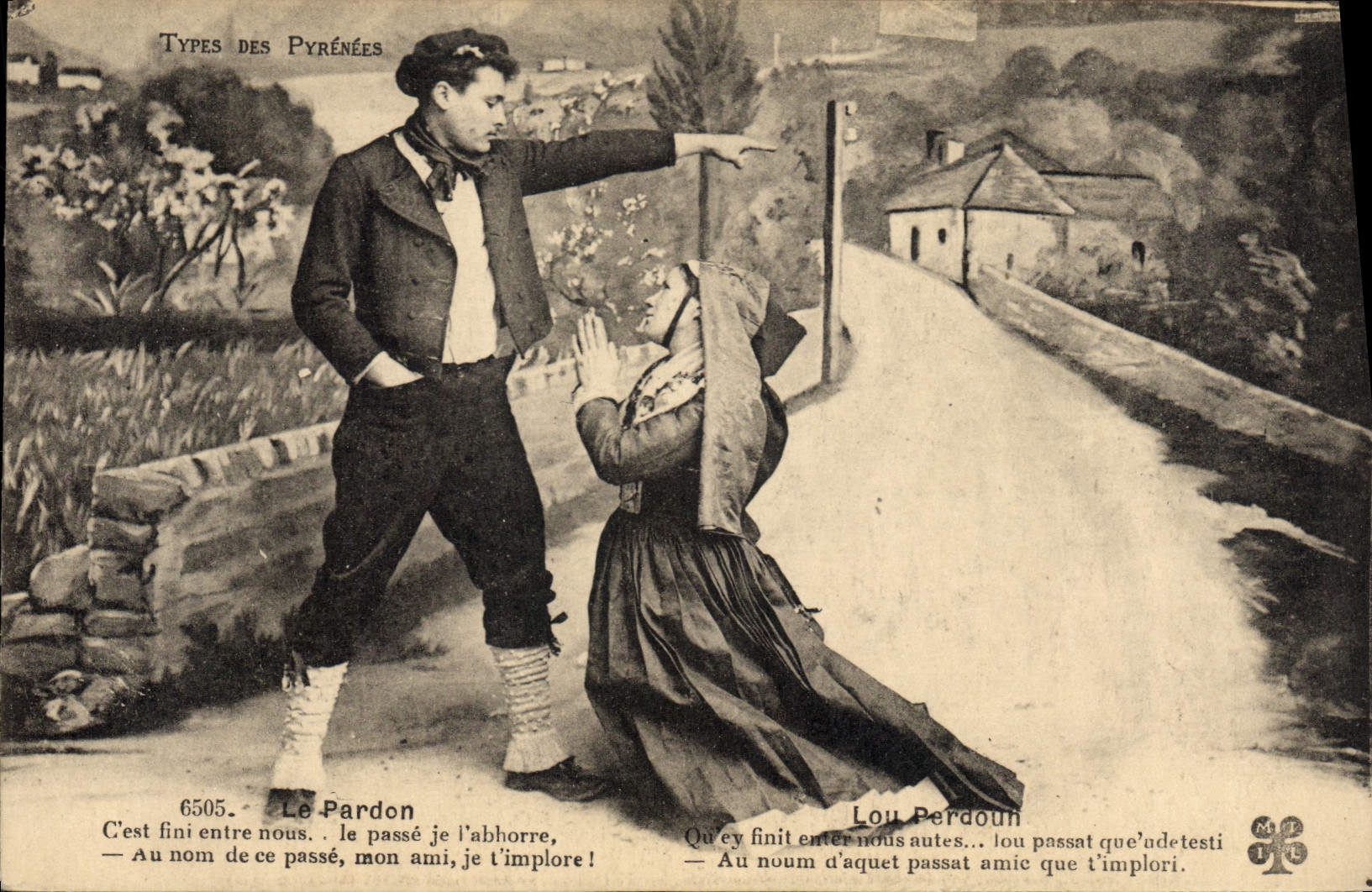 CPA Folklore Pyrenees Le pardon