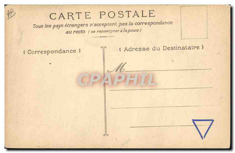 CPA Folklore Type Ossalois  — Verso