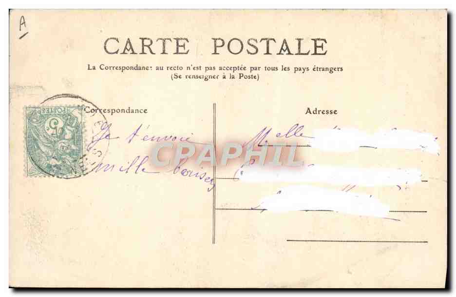 CPA Folklore Pyrenees Une fileuse d'aujourd'hui — Verso