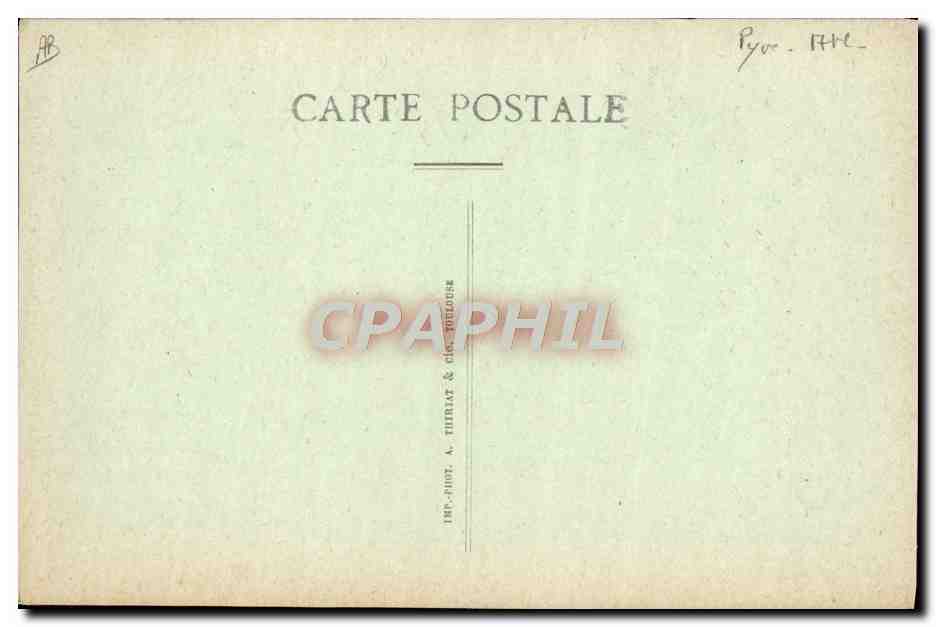 CPA Folklore Salies de Bearn Quelques types de vieilles Salisiennes  — Verso