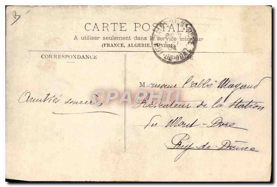 CPA Folklore Pyrenees Un Attelage de boeufs  — Rückseite
