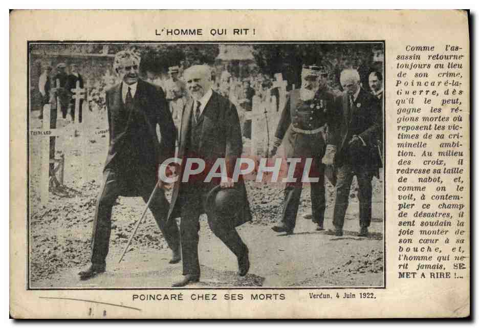 Poincaré unter den Toten — Verdun, 4. Juni 1922 — satirischer Text