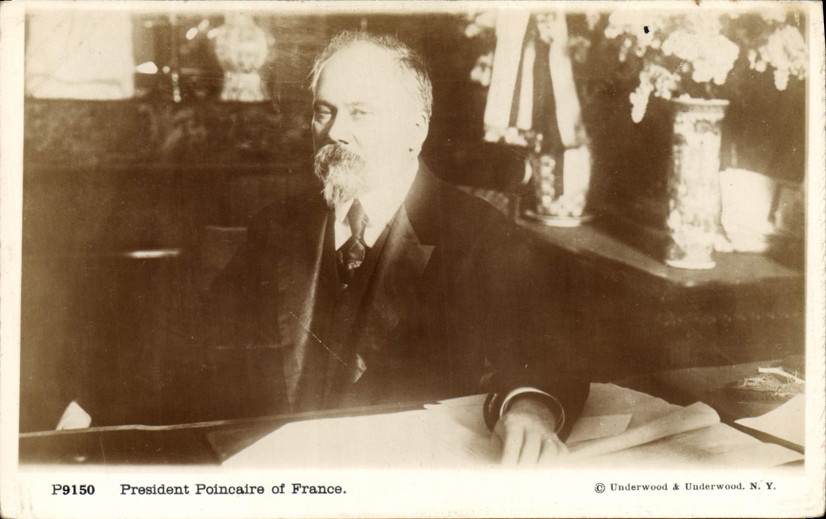 Präsident Poincaré von Frankreich — P9150 — Underwood & Underwood, N.Y.