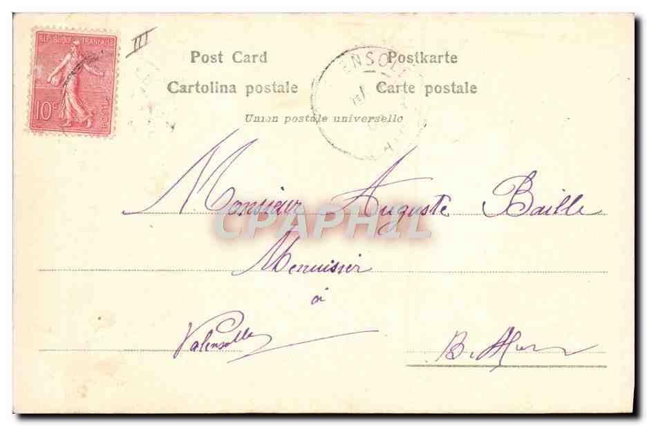 Präsident Loubet — Offizielles Portrait — Verlag: Terri, Terni (Italien) Nr. 3200 — Rückseite