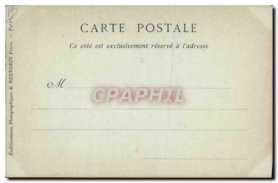 Thiers — Historiker und Politiker — Sammlung ND Foto Nr. 252 — Rückseite