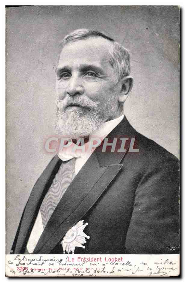 Präsident Loubet — offizielles Portrait — Atelier Chot & Bayer, Terni