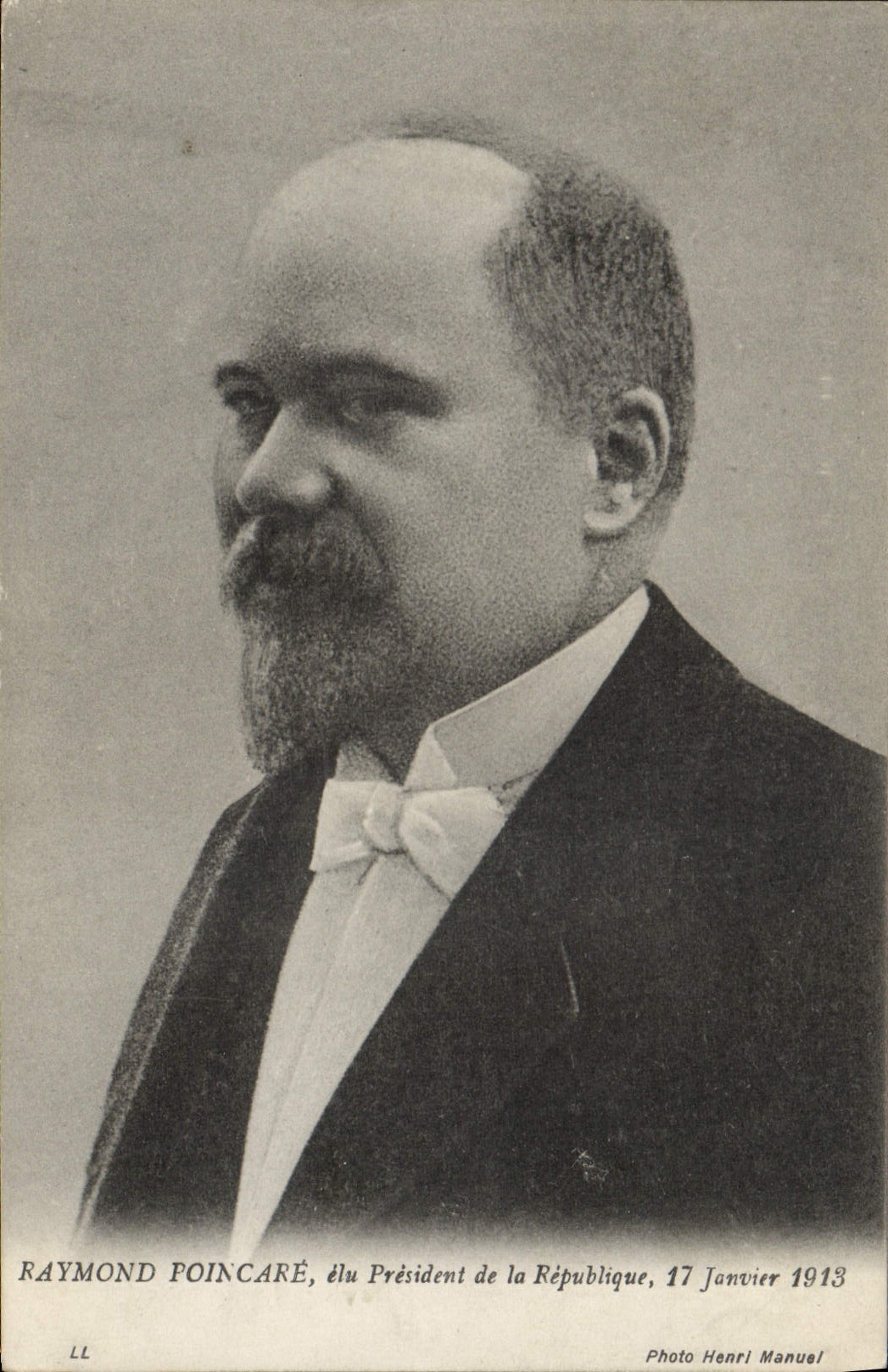 Raymond Poincaré, zum Präsidenten der Republik gewählt — Foto Henri Manuel, 17. Januar 1913