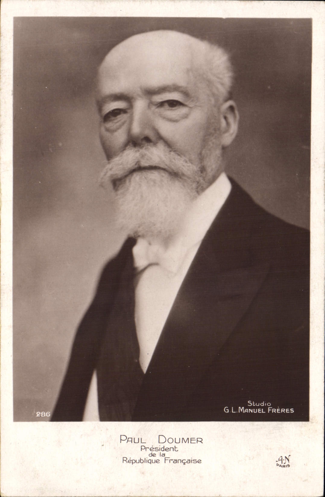 Paul Doumer — Präsident der Französischen Republik — Studio G.L. Manuel Frères, Paris