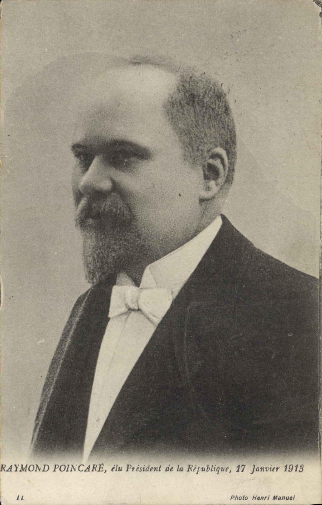 Raymond Poincaré, gewählter Präsident der Republik — Foto Henri Manuel, n°11