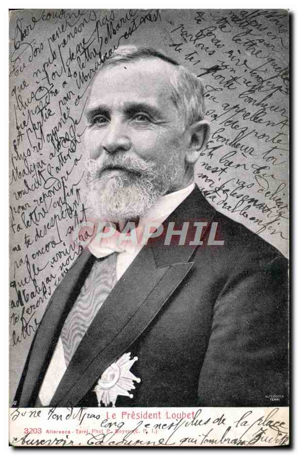 Präsident Loubet — offizielles Portrait — Alterroca - Tarni, Fot. P. Meyer (C. F. I.)