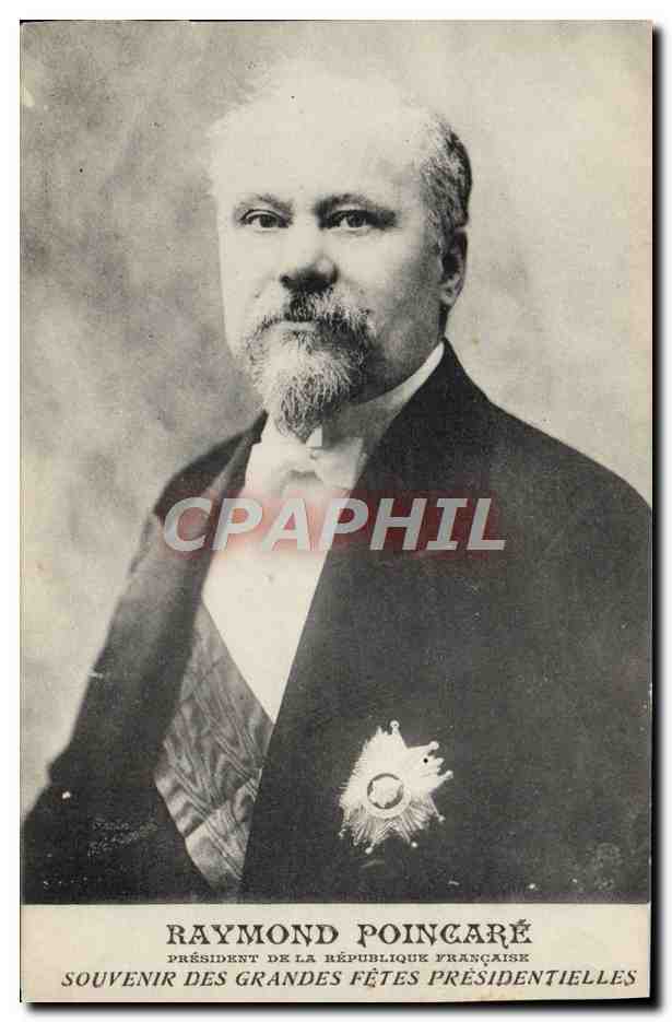 Raymond Poincaré — Präsident der Französischen Republik — Erinnerung an die großen Präsidentenfeiern
