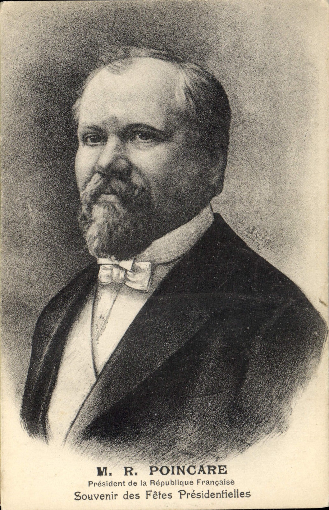 M. R. Poincaré — Präsident der Französischen Republik — Erinnerung an die Präsidentenfeierlichkeiten