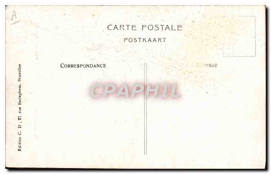 M. Poincaré — Präsident der Französischen Republik — J. De Guerlo, Brüssel — Rückseite