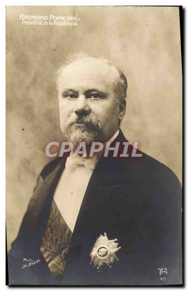 Raymond Poincaré — Präsident der Republik — Photo A. Bert, n°40