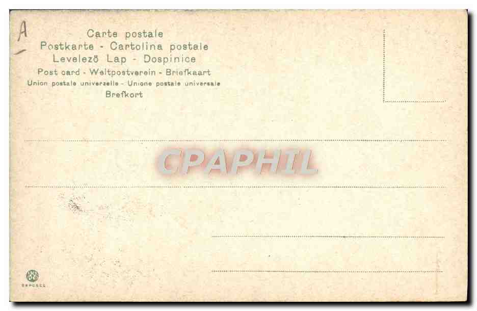 Portrait de deux hommes — éditeur CPAPHIL, série A — Verso