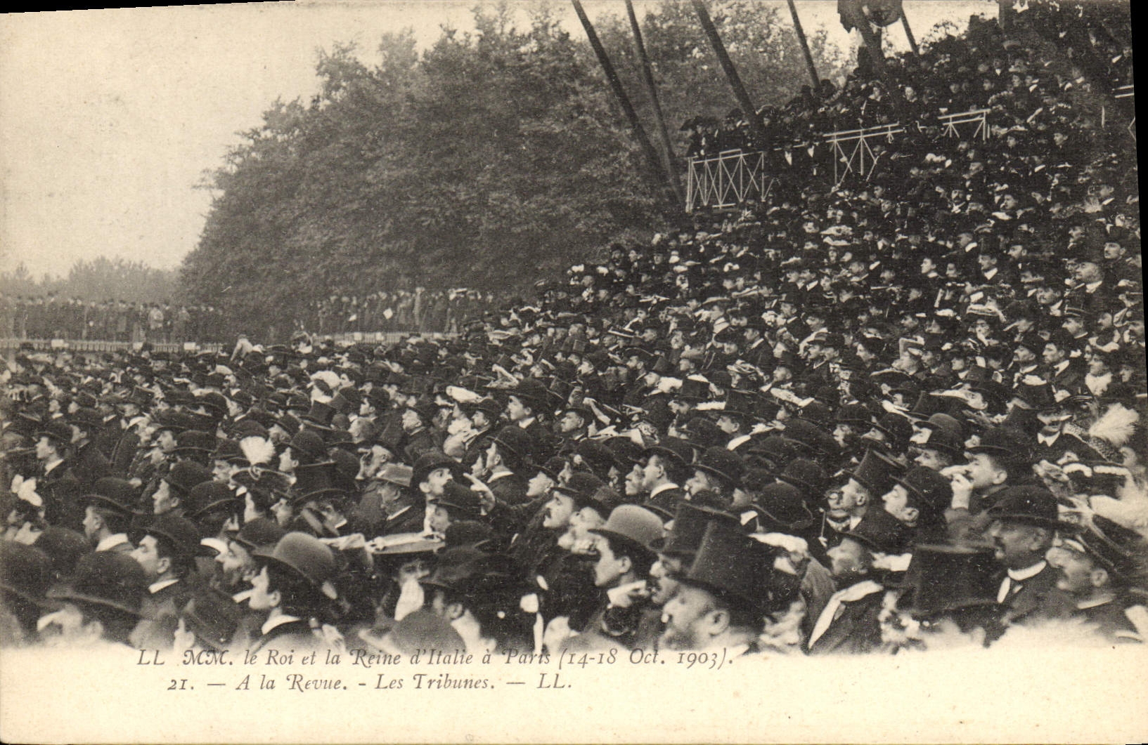 Le Roi et la Reine d'Italie à Paris — Revue d'État — LL. — 14-18 Oct. 1903