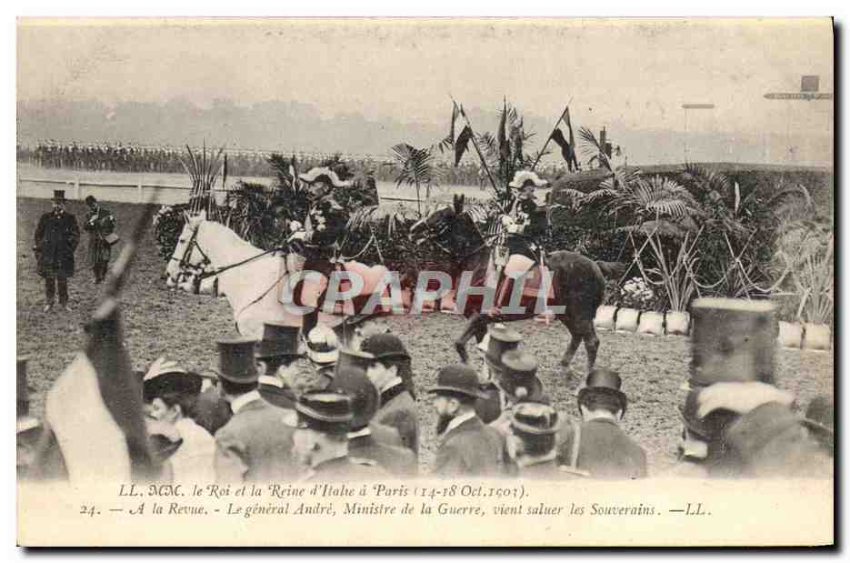 Le Roi et la Reine d'Italie à Paris — Revue militaire — L’Imprimerie Nouvelle Photographique, n°24