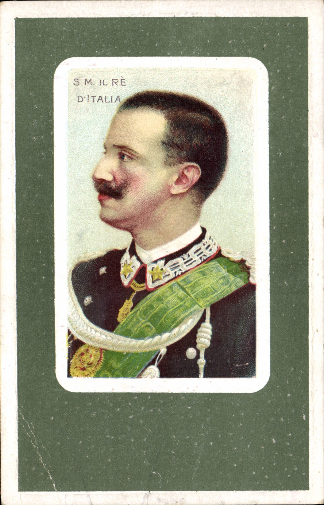 Portrait du roi d'Italie — S.M. IL RÉ D'ITALIA — éditeur CPAPHIL, n° III