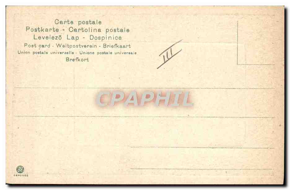 Portrait du roi d'Italie — S.M. IL RÉ D'ITALIA — éditeur CPAPHIL, n° III — Verso